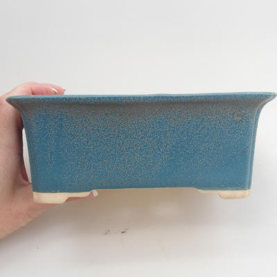 Ceramic bonsai bowl 18 x 14 x 6,5 cm, color blue - 2