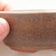 Ceramic bonsai bowl 9.5 x 9.5 x 3.5 cm, brown color - 2/3