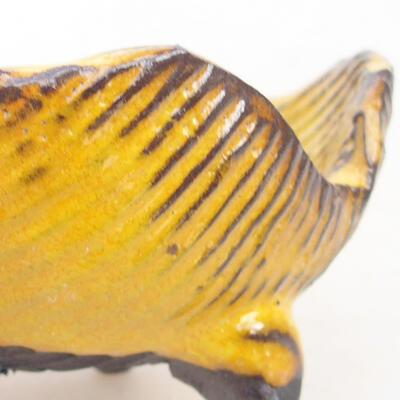 Ceramic shell 7 x 7 x 5 cm, color yellow - 2
