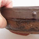 Ceramic bonsai bowl 21 x 21 x 5.5 cm, brown color - 2/4