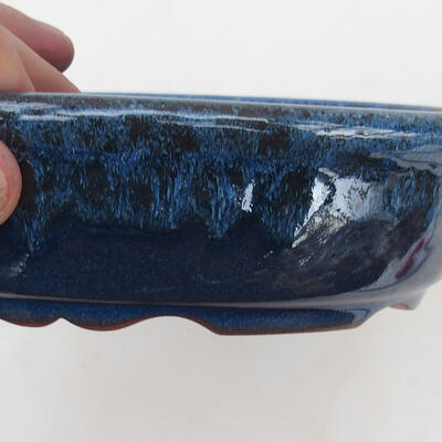 Bonsai bowl 18.5 x 14.5 x 4.5 cm, color blue - 2