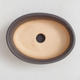 Bonsai bowl, tray H04 - bowl 10 x 7,5 x 3,5 cm, tray 10 x 7,5 x 1 cm, black matt - 2/2
