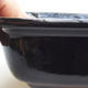 Ceramic bonsai bowl H 08 - 24,5 x 18 x 7 cm, black glossy - 2/3