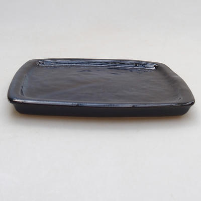 Bonsai tray H11 - 11 x 9,5 x 1 cm, black glossy - 2