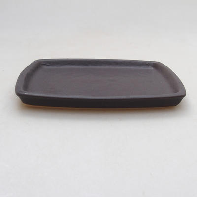 Bonsai tray H11 - 11 x 9,5 x 1 cm, black matt - 2