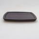 Bonsai tray H11 - 11 x 9,5 x 1 cm, black matt - 2/3