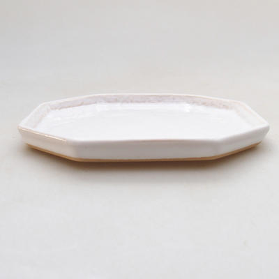 Bonsai tray 13 - 11 x 11 x 1,5 cm, white - 2