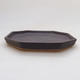 Bonsai tray 13 - 11 x 11 x 1,5 cm, black matt - 2/2