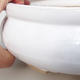 Ceramic bonsai bowl H 21 - 23 x 23 x 7 cm, white - 2/3