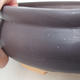 Ceramic bonsai bowl H 21 - 23 x 23 x 7 cm, black matt - 2/3
