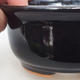 Ceramic bonsai bowl H 30 - 12 x 10 x 5 cm, black glossy - 2/3
