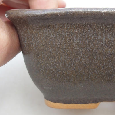Ceramic bonsai bowl H 38 - 12 x 10 x 5.5 cm, Brown - 2