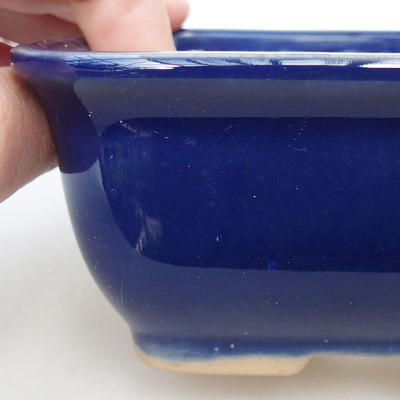 Ceramic bonsai bowl H 38 - 12 x 10 x 5.5 cm, blue - 2
