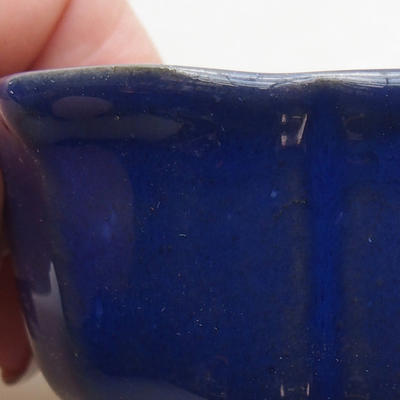 Ceramic bonsai bowl H 95 - 7 x 7 x 4,5 cm, blue - 2