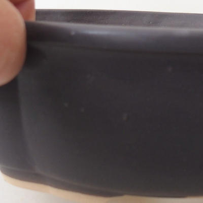Bonsai bowl H 75 - 19 x 14 x 7 cm, black matt - 2