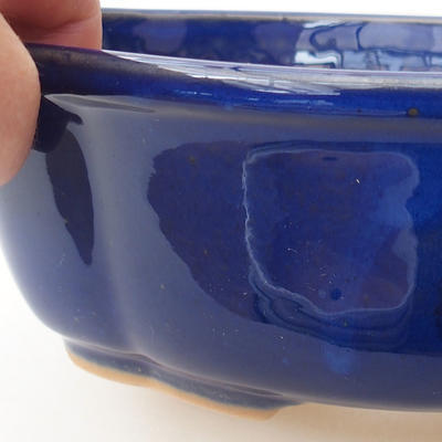 Bonsai bowl H 75 - 19 x 14 x 7 cm, blue - 2