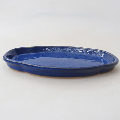 Bonsai saucer H 75 - 19.5 x 13.5 x 1.5 cm, blue - 2