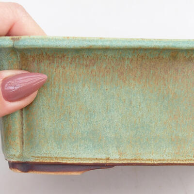 Bonsai bowl H 50 - 16.5 x 12 x 6 cm, blue oxide - 2