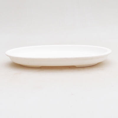 Bonsai saucer plastic PP-4 white 16 x 12.5 x 1.5 cm - 2
