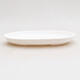 Bonsai saucer plastic PP-4 white 16 x 12.5 x 1.5 cm - 2/3