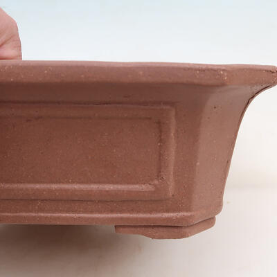 Bonsai bowl 31 x 25 x 9.5 cm, color brown - 2