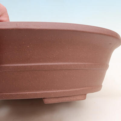 Bonsai bowl 39 x 32 x 10.5 cm, color brown - 2