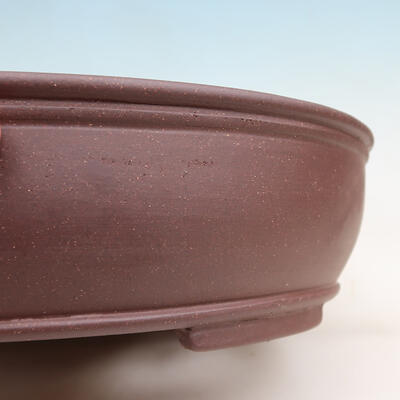 Bonsai bowl 41 x 32.5 x 10 cm, color brown - 2