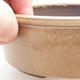 Ceramic bonsai bowl - 16 x 16 x 5,5 cm, color beige - 2/3