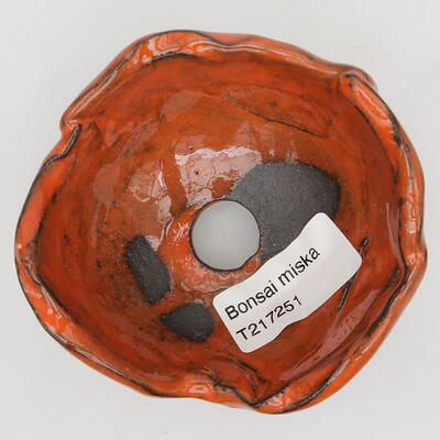 Ceramic shell 9 x 9 x 5 cm, color orange - 2
