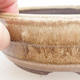 Ceramic bonsai bowl - 16,5 x 16,5 x 3,5 cm, color beige - 2/3