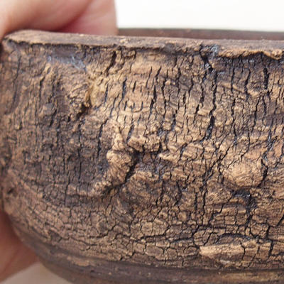 Ceramic bonsai bowl 9.5 x 9.5 x 4.5 cm, color cracked - 2