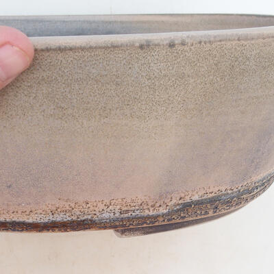 Bonsai bowl 31 x 24 x 10 cm, gray-beige color - 2