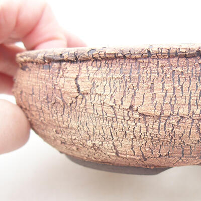 Ceramic bonsai bowl 14.5 x 14.5 x 4.5 cm, cracked color - 2
