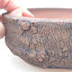 Ceramic bonsai bowl 15.5 x 15.5 x 6 cm, cracked color - 2/3