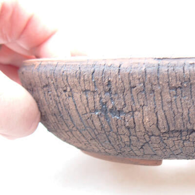 Ceramic bonsai bowl 16.5 x 16.5 x 4.5 cm, cracked color - 2
