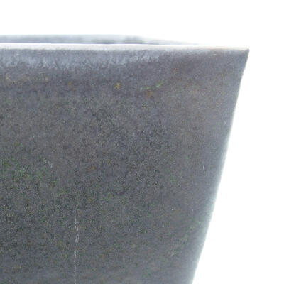 Ceramic bonsai bowl 12 x 12 x 9 cm, color black - 2