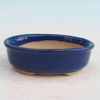 Ceramic bonsai bowl H 04 - 10 x 7,5 x 3,5 cm, blue  - 10 x 7.5 x 3.5 cm - 2
