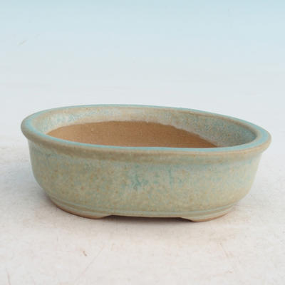 Ceramic bonsai bowl H 04 - 10 x 7,5 x 3,5 cm, green - 10 x 7.5 x 3.5 cm - 2