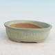 Ceramic bonsai bowl H 04 - 10 x 7,5 x 3,5 cm, green - 10 x 7.5 x 3.5 cm - 2/3