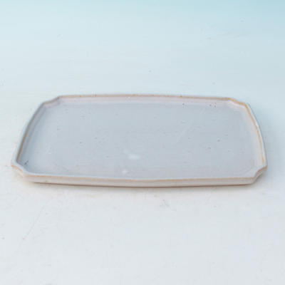 Bonsai water tray H 07p - 27 x 18 x 2 cm, white - 27 x 18 x 2 cm - 2