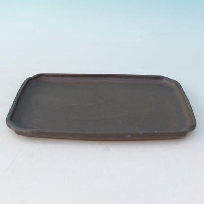 Bonsai water tray H 07p - 27 x 18 x 2 cm, brown - 27 x 18 x 2 cm - 2