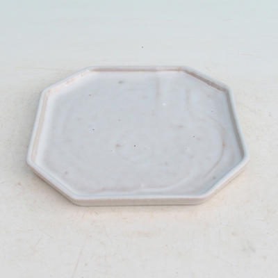 Bonsai tray 14 - 17,5 x 17,5 x 1,5 cm, white - 17.5 x 17.5 x 1.5 cm - 2