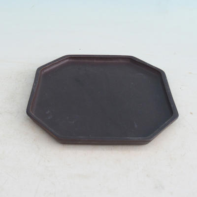 Bonsai tray 14 - 17,5 x 17,5 x 1,5 cm, black matt - 17,5 x 17,5 x 1,5 cm - 2