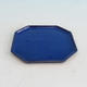 Bonsai tray 14 - 17,5 x 17,5 x 1,5 cm, blue - 17.5 x 17.5 x 1.5 cm - 2/2