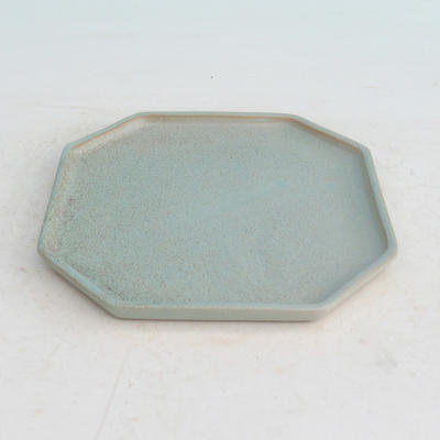 Bonsai tray 14 - 17,5 x 17,5 x 1,5 cm, green - 17.5 x 17.5 x 1.5 cm - 2
