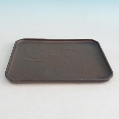 Bonsai water tray H 20 - 26,5 x 20 x 1,5 cm, brown - 26.5 x 20 x 1.5 cm - 2