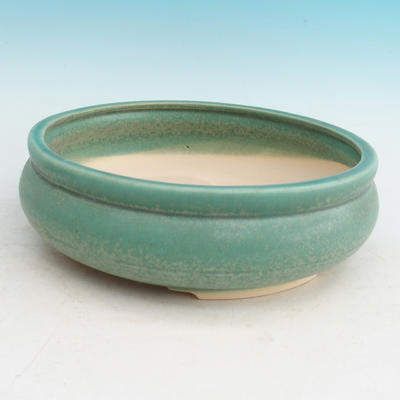 Ceramic bonsai bowl H 21 - 23 x 23 x 7 cm, green - 23 x 23 x 7 cm - 2