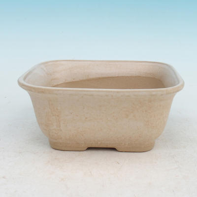 Bonsai bowl + tray H37 - bowl 14 x 12 x 7 cm, tray 14 x 13 x 1 cm, beige - bowl 14 x 12 x 7 cm, tray 14 x 13 x 1 cm - 2