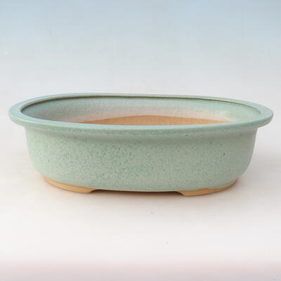 Ceramic bowl + saucer H54 - bowl 35 x 28 x 9.5 cm saucer 36 x 29 x 2 cm, green - 2