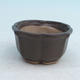 Bonsai bowl + tray H95 - bowl 7 x 7 x 4,5 cm, tray 7 x 7 x 1 cm, brown - bowl 7 x 7 x 4,5 cm, tray 7 x 7 x 1 cm - 2/3